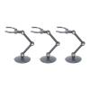 EABCHAML 10 Set Action Figure Holder Stands for Action Figures, Multifunctional Figure Model Stand with Adjustable Arms, Transparent Plastic Display Stand for Anime Characters and Collectib (Grey) view 2