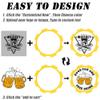 25 Custom Clay Poker Chips, 40mm Heavy 11.5 Grams Casino Sized Personalized Poker Chips with Logo or Text, Customized Drink Tokens for Bar, Party, Business Card, Golf Club or Events (Yellow) view 4
