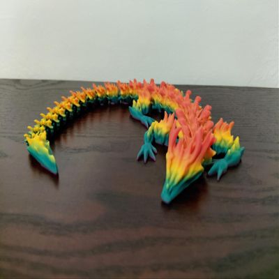 3D Printed Rainbow Bone Dragon