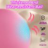 Balance Jumping Ball with Handle & Pump, for Kids & Adult, Perfect for Balance, Coordination, And Fitness, Quiet Fitness Bouncing Balls with Non-Slip Footpads (Purple) view 2