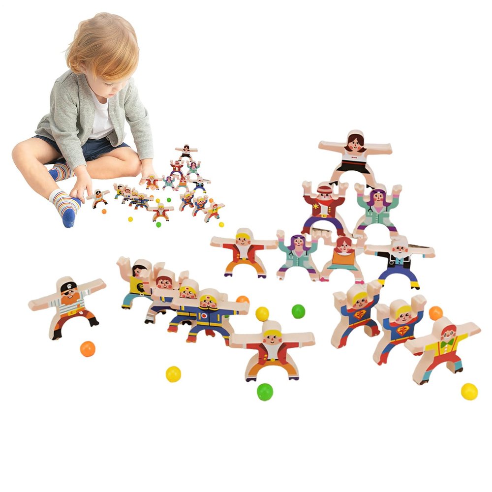 Balance Stacking Game | Stackable Educational Blocks,Interactive Stacking Blocks Game - for Kids Children Adults Teens Home Travel Playroom Kindergarten