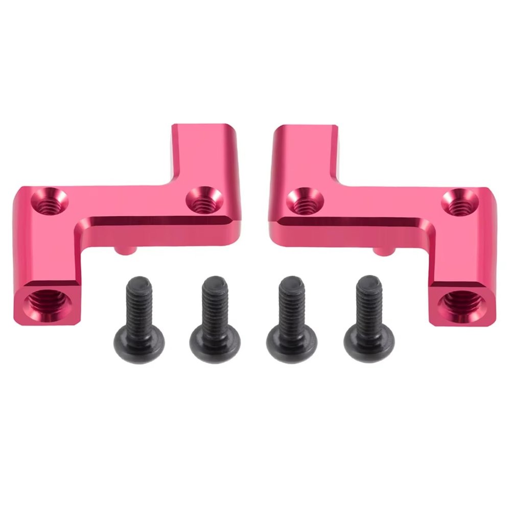 Rc Repairs Spare For Sakura Cero Ultra 1/10 Aluminum Alloy Front Rear Hydraulic Mount RC Drift Car Upgrade Parts Repair Modified Accessories(Pink1)