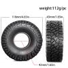 For Axial For SCX10 II III 90046 For Traxxas For TRX4 D90 For Redcat For MST 1/10 4PCS 118mm 1.9" Rubber Tire Wheel Tyre RC Crawler Car Parts RC Car Tires Rims view 2