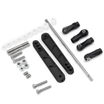 Anti-Tilt Rod Aluminum Alloy Balancing Pole Strengthen Anti-Roll Bar RC Crawler for Axial for Wraith RR10 90048 90053 confident(Black)