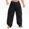 1/12 Scale Casual Work Pants for 6" Body Action Figure, Action Doll Clothes for Action FiguresNo Figure Black view 1