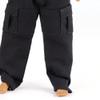 1/12 Scale Casual Work Pants for 6" Body Action Figure, Action Doll Clothes for Action FiguresNo Figure Black view 4