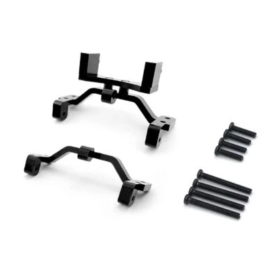 RC Car Models Parts For WPL 1/16 C14 C24 C34 C44 RC Car Metal Pull Rod Mount For Seat And Servo Mount Bracket Upgrade Parts Modified Accessories(Black)
