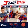 2-Pack Hero Spider Web Shooters Toys for Kids, Wrist Foam Dart Launcher Set with Mask, Gloves & 120 Soft Darts, Adjustable Strap, Indoor Outdoor Role-Play Game, Easter Basket Stuffers for Boys Girls view 3
