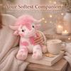 Adorable Pink Highland Cow Plush, Cute Ultra Soft Pink Cow Plush, Cozy Home Decor, Valentine's Day Gifts Plush Highland Cow Toy Decorations for Her or He, Meet Your Gentle Companion (1 PCS) view 2