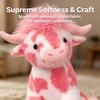 Adorable Pink Highland Cow Plush, Cute Ultra Soft Pink Cow Plush, Cozy Home Decor, Valentine's Day Gifts Plush Highland Cow Toy Decorations for Her or He, Meet Your Gentle Companion (1 PCS) view 4