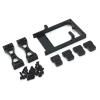 Models Upgrades Parts For MN For WPL For JJRC FY 1/16 1/12 Metal Beam Servo Compartment Suspension Bracket Set RC Car Upgrade Accessories(Black) view 1
