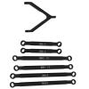Aluminum Alloy Chassis Link Rod for 1/24 RC Crawler Car, RC Car Chassis Link Rod Upgrade Part, High Strength Linkage System with Brass Ball Heads, Replacement for Axial SCX24 Deadb (Black) view 3