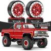 1.3" Aluminium Beadlock Wheels, RC Crawler Upgrade Parts for TRX4M SCX24 1/24 1/18 Scale RC Crawler Cars (red) view 2