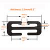 2 Pcs 50mm Universal Children Safety Seat Belt Buckle Clip Shoulder Adjuster Safety Belt Restraint Car Accessories view 4
