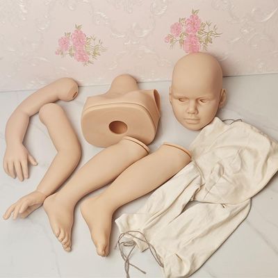 LZUQXMSO 40inch Reborn Doll Kit Huge Girl Toddler Unpainted DIY Part with Cloth, Eyes and Connectors