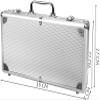 Texas Holdem Poker Set with Aluminium Poker Case, Lockable, 2 Decks of Cards, 300 Poker Chips, 5 Dice Playset view 3