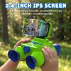 Ahalfcit Binoculars for Kids with Night Vision, 2.4" HD Screen & 10X Zoom for Photo and Video - Outdoor Adventure Binoculars Bird Watching, Camping, Hiking, Gifts for Kids Ages 4+ (Green) view 2