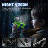 Ahalfcit Binoculars for Kids with Night Vision, 2.4" HD Screen & 10X Zoom for Photo and Video - Outdoor Adventure Binoculars Bird Watching, Camping, Hiking, Gifts for Kids Ages 4+ (Green) view 3
