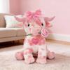 14" Pink Highland Cow Stuffed Animal, Pink Highland Cow Weighted Stuffed Animal, Cute Plushies Fluffy Cow Gifts (Pink-A) view 1
