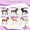 THINKBAY 6PCS 6 Inch Large Horse Figurines - Solid Farm Animal Toys view 4