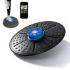 richigblosmum Smart Balance Board Trainer with Guide Lights, Real-Time Balance Correction, Full-Body Core Workout Equipment for Home/Gym/Rehab, Portable Fitness Board for Adults view 1