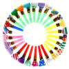 100 PCS Party Horns Blowers, Funny Birthday Blowouts, Party Whistles Noisemakers for Christmas, New Year, Birthday, Parties Favors Supplies view 1