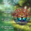 10 Inch Tree of Life Wind Spinner, 3D Stainless Steel Hanging Kinetic Wind Sculpture for Home Garden Yard Art Lawn Balcony Window Porch Outdoor Indoor Decor view 3
