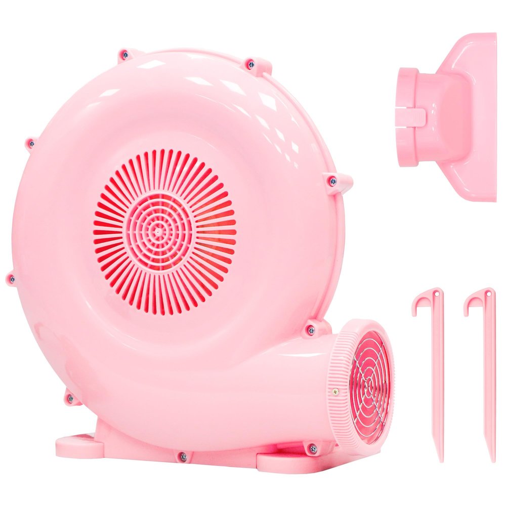 BounBounTime Inflatable Air Blower, 650W Bounce House Blower for Inflatables, Portable Blower for Bouncy Castle, Water Slide Park, Bubble House, Powerful Electric Blower for Indoor Outdoor Uses
