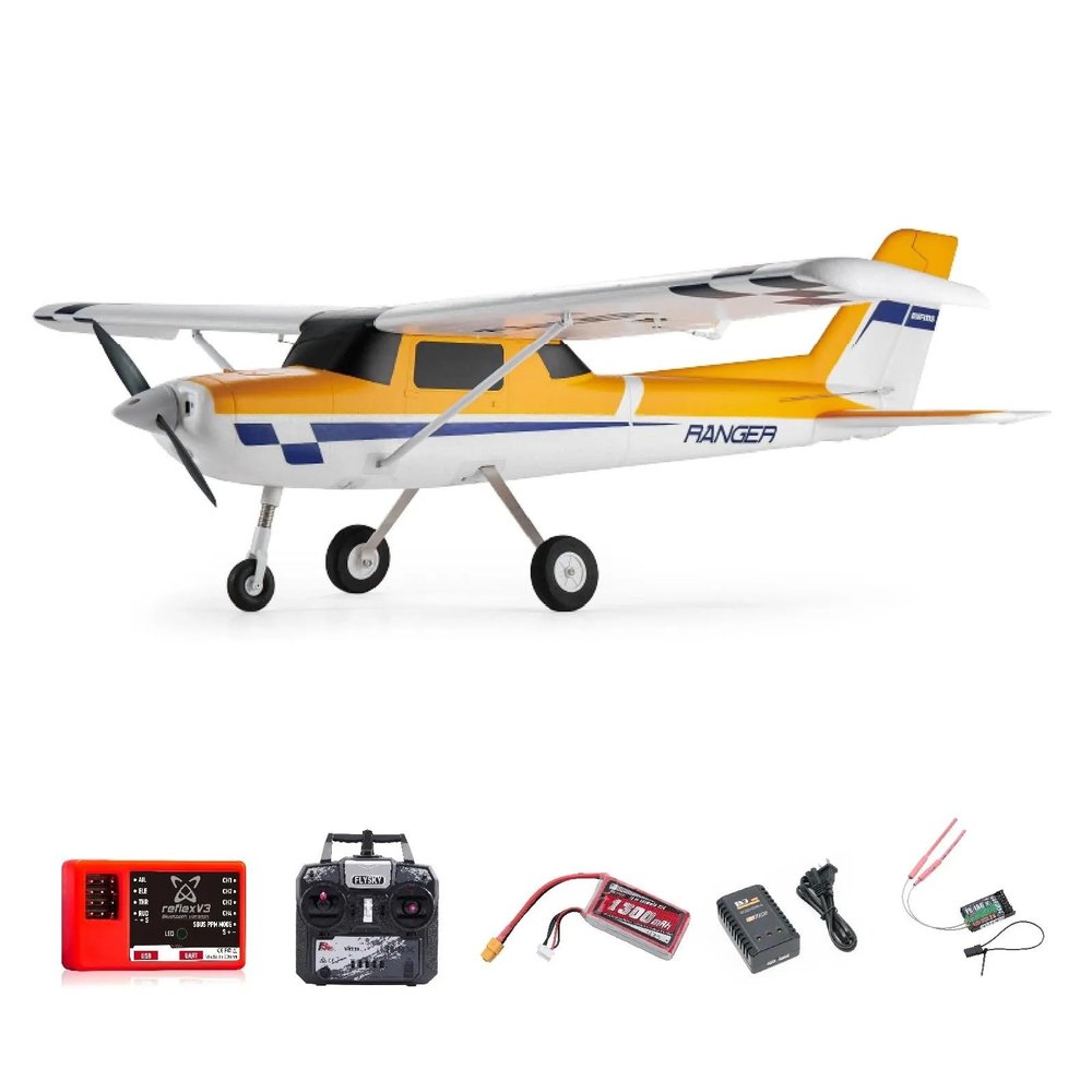 DZHSNWJ FMS Ranger 1220mm EP V2 with Reflex V3 Yellow RTF Airplane Model New in Stock