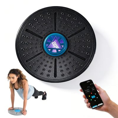 richigblosmum Smart Balance Board with LED Guide Light, Real-Time Visual Feedback Slant Board with App Control, 4 Training Modes, Home Fitness Equipment