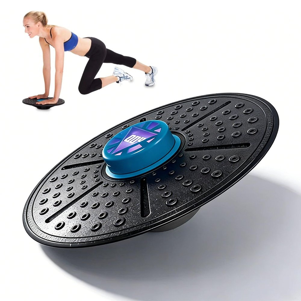 richigblosmum Smart Balance Board with Guide Light - Real-Time Posture Trainer with Visual Feedback, 4 Training Modes, Portable Core Workout Board for Home Gym, Fitness & Rehab
