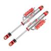 1/10 Scale Simulated Negative Pressure Damping Shock Absorber Metal Trim, Suitable for RC Off-Road Vehicles UT4/TRX4/RR10/Wraith DIY Upgrades (Red 125 mm 2Pcs) view 1