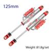 1/10 Scale Simulated Negative Pressure Damping Shock Absorber Metal Trim, Suitable for RC Off-Road Vehicles UT4/TRX4/RR10/Wraith DIY Upgrades (Red 125 mm 2Pcs) view 2