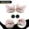 YueShengYCHUANG 2 Pieces Cute Helmet Sticker Bike Helmet Embellishments Removable Attachment Cartoon Skating Suitable for girls women skiing, Piggy view 2