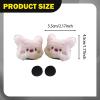 YueShengYCHUANG 2 Pieces Cute Helmet Sticker Bike Helmet Embellishments Removable Attachment Cartoon Skating Suitable for girls women skiing, Piggy view 3