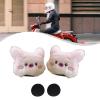 YueShengYCHUANG 2 Pieces Cute Helmet Sticker Bike Helmet Embellishments Removable Attachment Cartoon Skating Suitable for girls women skiing, Piggy view 4