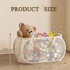 AGFKXO Collapsible Toy Storage Basket with Side Pocket Handles - Pop-Up Mesh Laundry Baskets - Large Toy Basket Ideal for Toys/Clothes/Snacks Organizing,A view 2