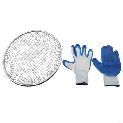 Galvanized Iron Wire Soil Sifter for 5 Gallon Bucket, 2mm 6mm 10mm Mesh Sieve for Gardening Sand Compost Rocks, Heavy Duty Sifting Tray(2mm)