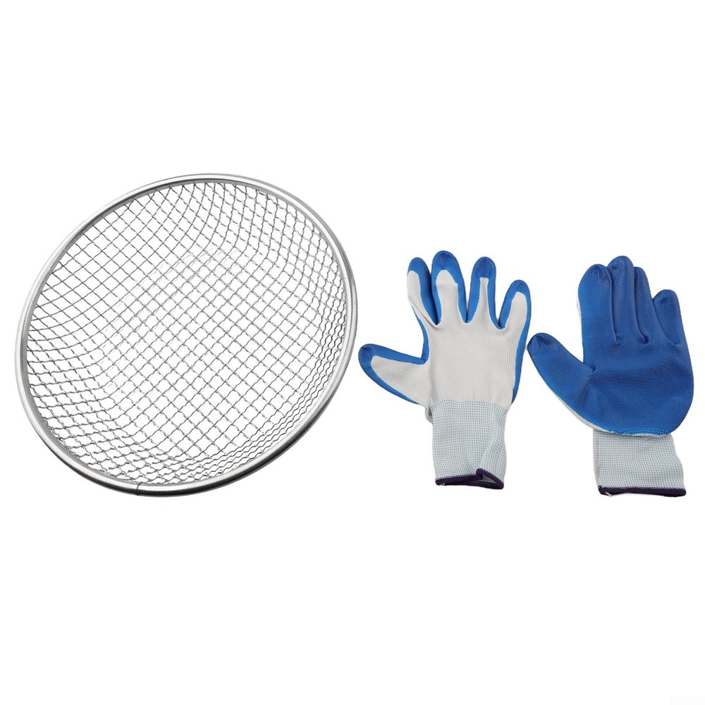 Galvanized Iron Wire Soil Sifter for 5 Gallon Bucket, 2mm 6mm 10mm Mesh Sieve for Gardening Sand Compost Rocks, Heavy Duty Sifting Tray(2mm)