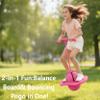 Balance Jumping Ball - Pogo Stick with Handle for Kids & Adults Up to 200lb, Bouncing Jump Ball Board for Indoor Outdoor Play, Balance Training, Coordination and Fitness Fun (Pink) view 2