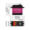 1X Waterproof DS3235 RC Digital Servo 35Kg High Speed Servo Metal Gear Digital Servo(180 Degree) view 3