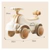 Sliding Car 4 Wheels Ride On Push Car with Steering Wheel Anti-Rollover Ride On Toys for Boys and Girls(Brown) view 2