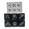 Acrylic 6 Sided Round Corner Dices Keyword Pattern Role Playing for Table Game Classroom Teaching Easy to Use Acrylic Gift view 4