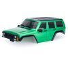 6.10in Wheelbase Body Shell,ABS Hardtop Cherokee Body with Front Rear Bumpers for TRX4M Bronco Defender Chassis 1/18 RC Crawler Upgrade Parts (Green) view 1