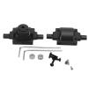 Aluminum Alloy Front and Rear Gearbox RC Car Upgrade Part, Metal Gear Box for HBX 1/24 2098B Climbing Car, Durable Scratch Resistant Replacement Gearbox with Bearings and Wrenches (Black) view 3