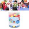 Yosoo 100PCS Math Counting Balls, 20mm Plastic Hollow Colorful Game Replacement Marbles for Teaching, with Storage Box view 2
