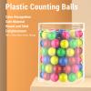 Yosoo 100PCS Math Counting Balls, 20mm Plastic Hollow Colorful Game Replacement Marbles for Teaching, with Storage Box view 4