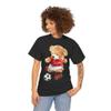 Soccer Teddy Bear Tee | Kids Sports Shirt, Goal Graphic Black view 2