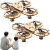 DIY Wooden Drone Model Kit, DIY Wooden Building Blocks Flying Toys Assembled Kit,Remote Control Aircraft Training Rc Drone Quadcopter, Creative Building Models for Kids and Adults (2Set) view 1