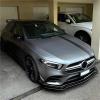 ERALOPTEN for Mercedes for Benz A Class W177 2019-2022 A180 A200 A35 AMG Car Front Lip Bumper Spoiler Glossy Black Or Carbon Fiber Look(Glossy Black) view 3